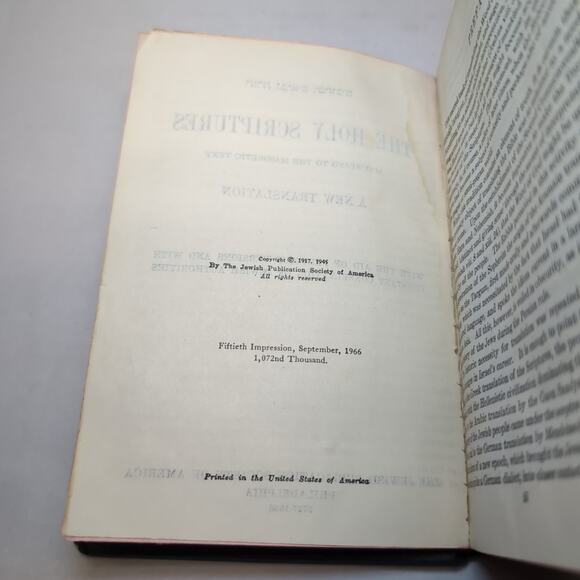 Tanakh in Hebrew & Holy Scriptures in English Jewish Bible JPS Philadelphia - Picture 5 of 16